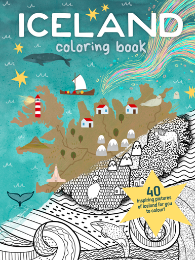 [papp_folda01-23] Iceland - Coloring Book