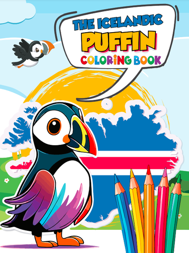 [papp_folda12-24] Puffin - Coloring Book